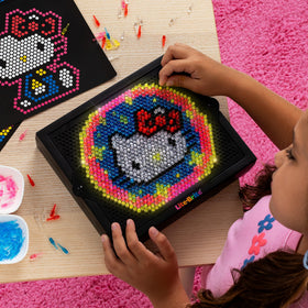 A stable grid design helps kids build confidence while completing cheerful Hello Kitty scenes