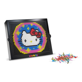 Lite Brite Hello Kitty Edition template card offers 6 HD designs for quick, iconic art projects