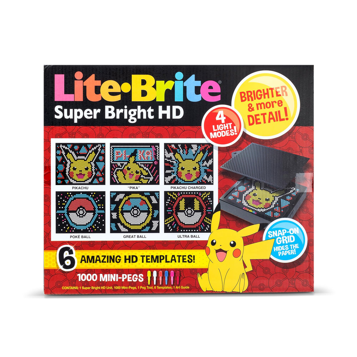 Lite Brite Pokemon Edition gift-ready packaging enhances gifting appeal