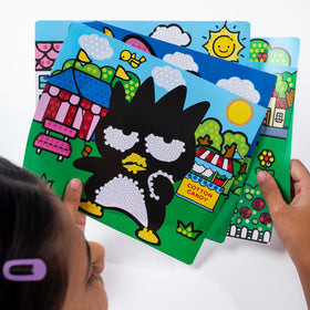 Lite-Brite pull-out easel makes displaying glowing artwork easy
