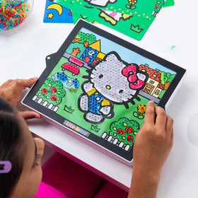 Lite-Brite ColorPOP templates via QR code invite new designs at home