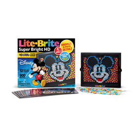 Lite Brite Super Bright HD Disney Edition grid displays crisp light-up art for kids