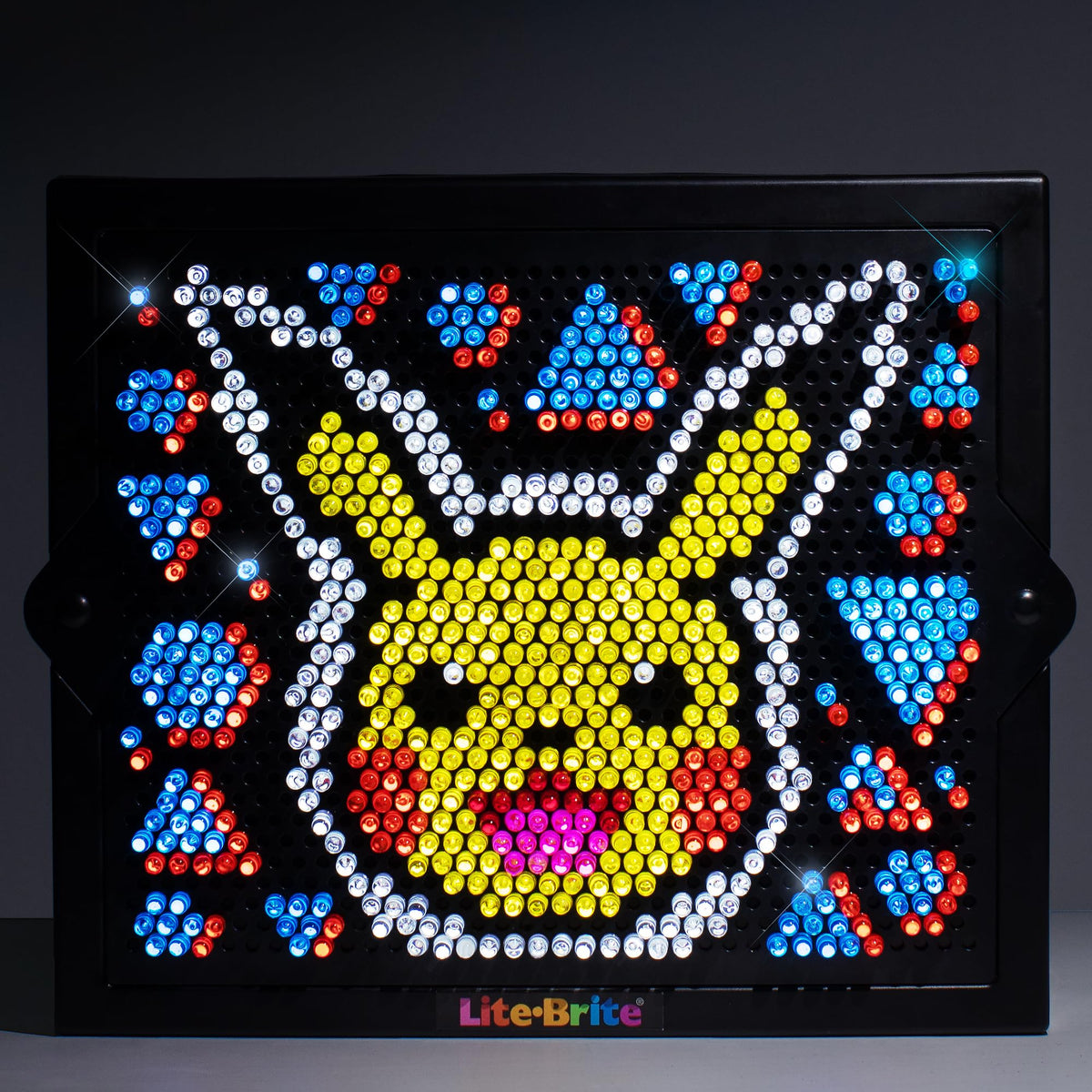 Lite Brite Super Bright HD Pokemon Edition templates showcase Pikachu Charged and other iconic designs