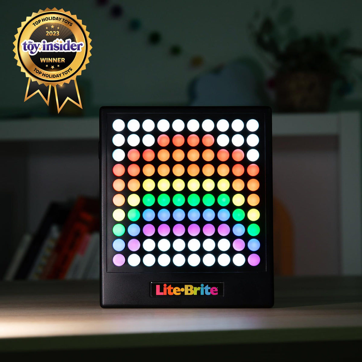 Lite-Brite Touch animations illuminate artwork with five options