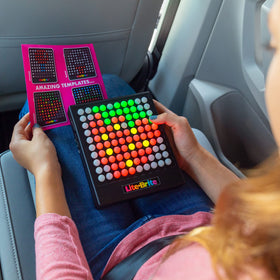 Lite-Brite Touch templates guide beginners through art projects
