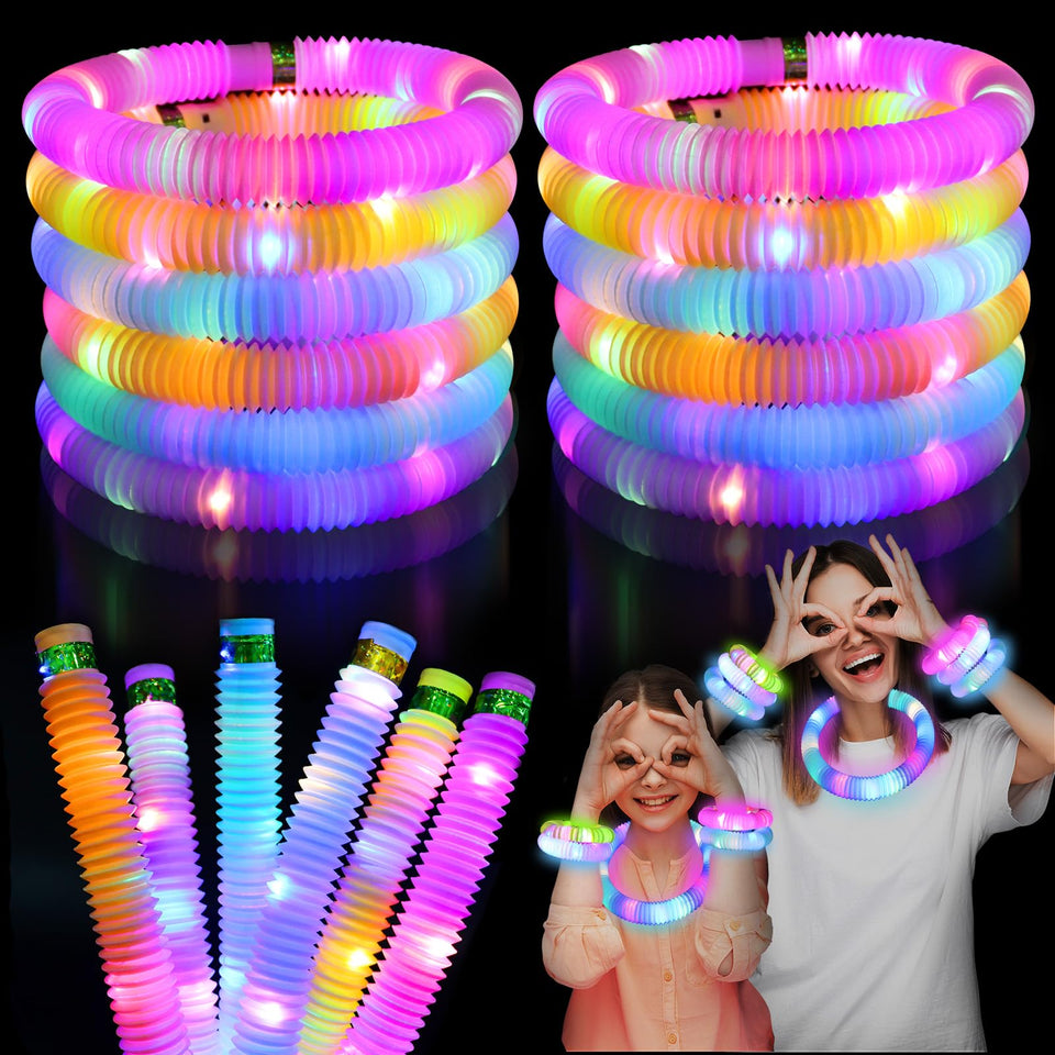 LitFP light up glow sticks 24-pack for engaging party favors.