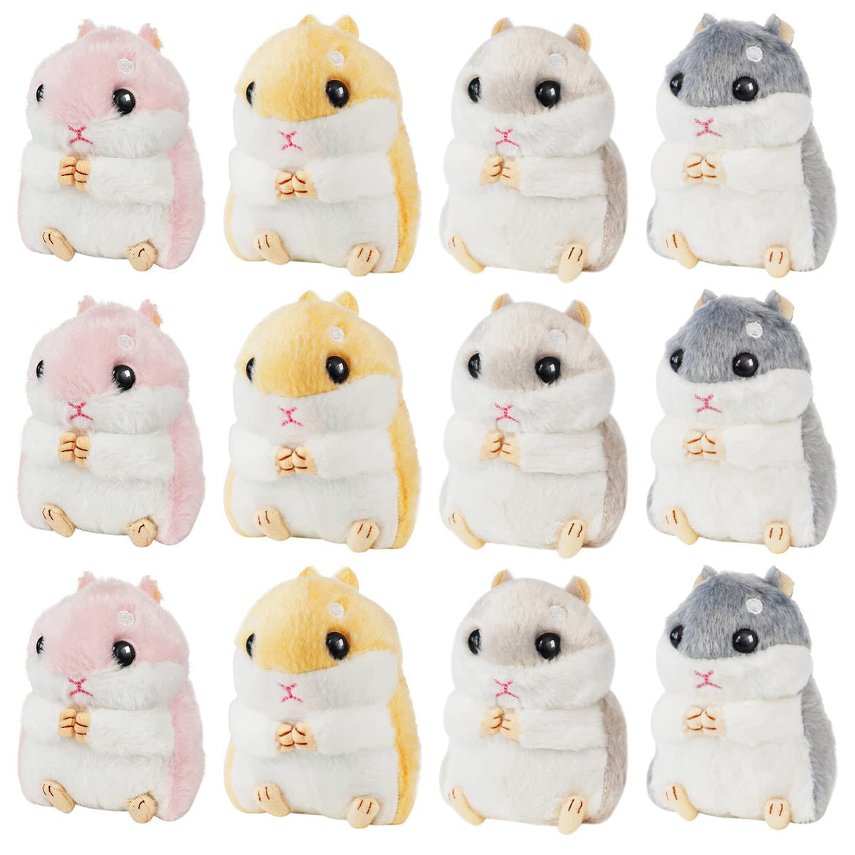 Litherr S 12-piece hamster plush dolls bundle for sharing and gifting.