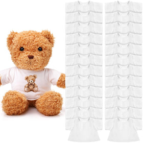 Litherr S 24-pcs stuffed bear clothes package for 8-12 inch bears, easy dress-up.