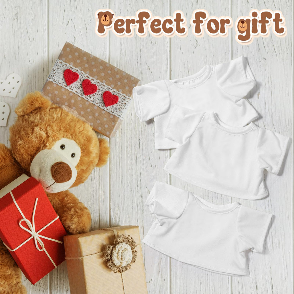 Litherr S washable, durable bear clothes for long-lasting play.