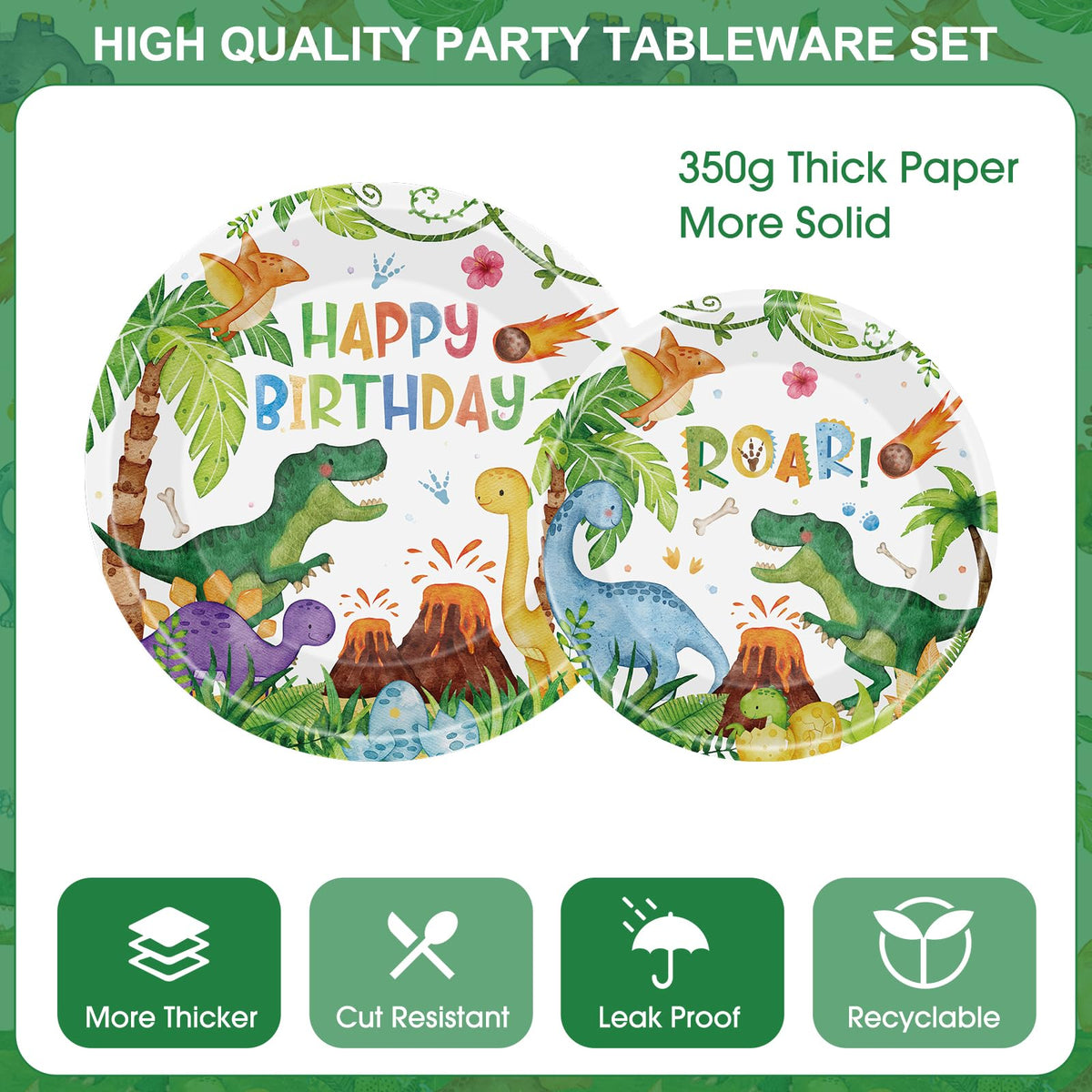 Litmitfu dinosaur napkins absorb spills and reinforce the theme.