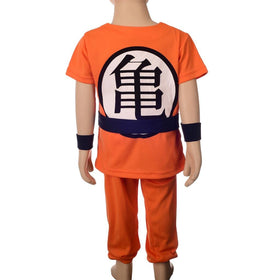 Lito Angels little boys orange cosplay set back view, easy to pair with accessories for cosplay