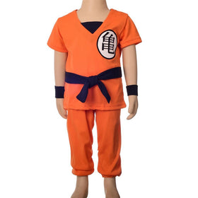 Lito Angels little boys orange cosplay set front view, comfy fabric for active play