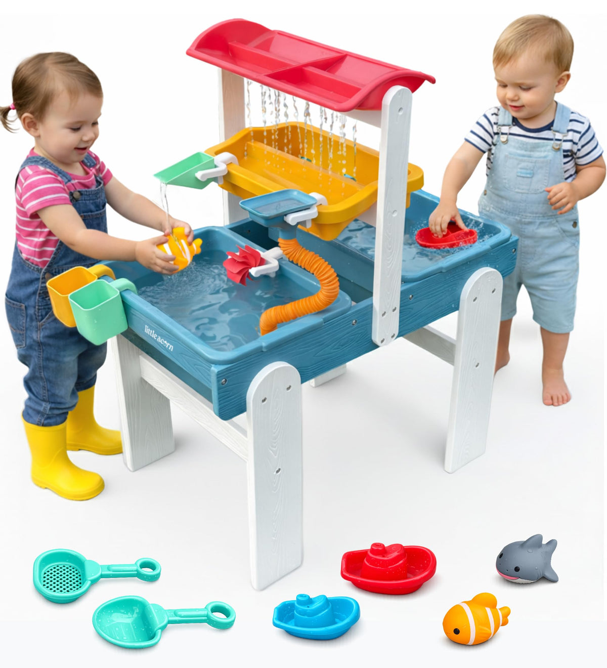 Little Acorn water table base invites hands-on sensory exploration.