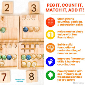 Little Bud Kids Addition Subtraction Flashcards enable practical problem-solving with friendly prompts.