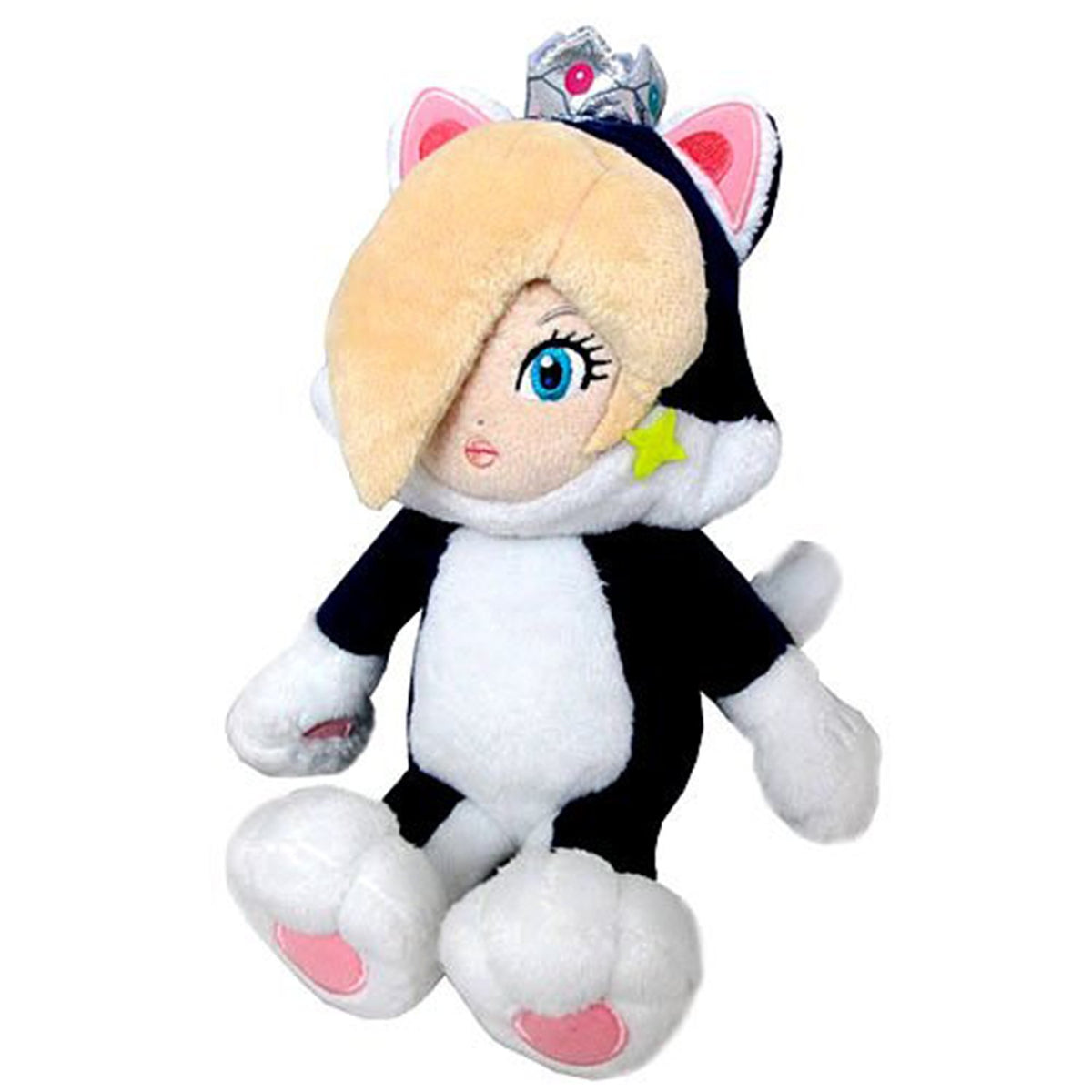Little Buddy Cat Rosalina plush side view, perfect for bedtime storytelling and cuddling.