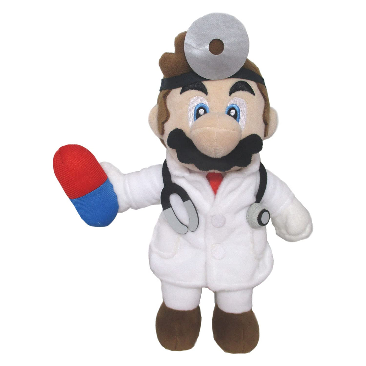 Little Buddy Doctor Mario plush, 9-inch multicolor, ideal display piece for fans and collectors