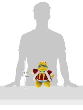 Little Buddy Kirby Adventure King Dedede plush back view, a plush collectible for fans and display.