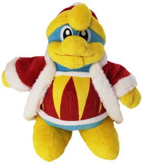 Little Buddy Kirby Adventure King Dedede plush front view, soft cuddle piece for display and collection.