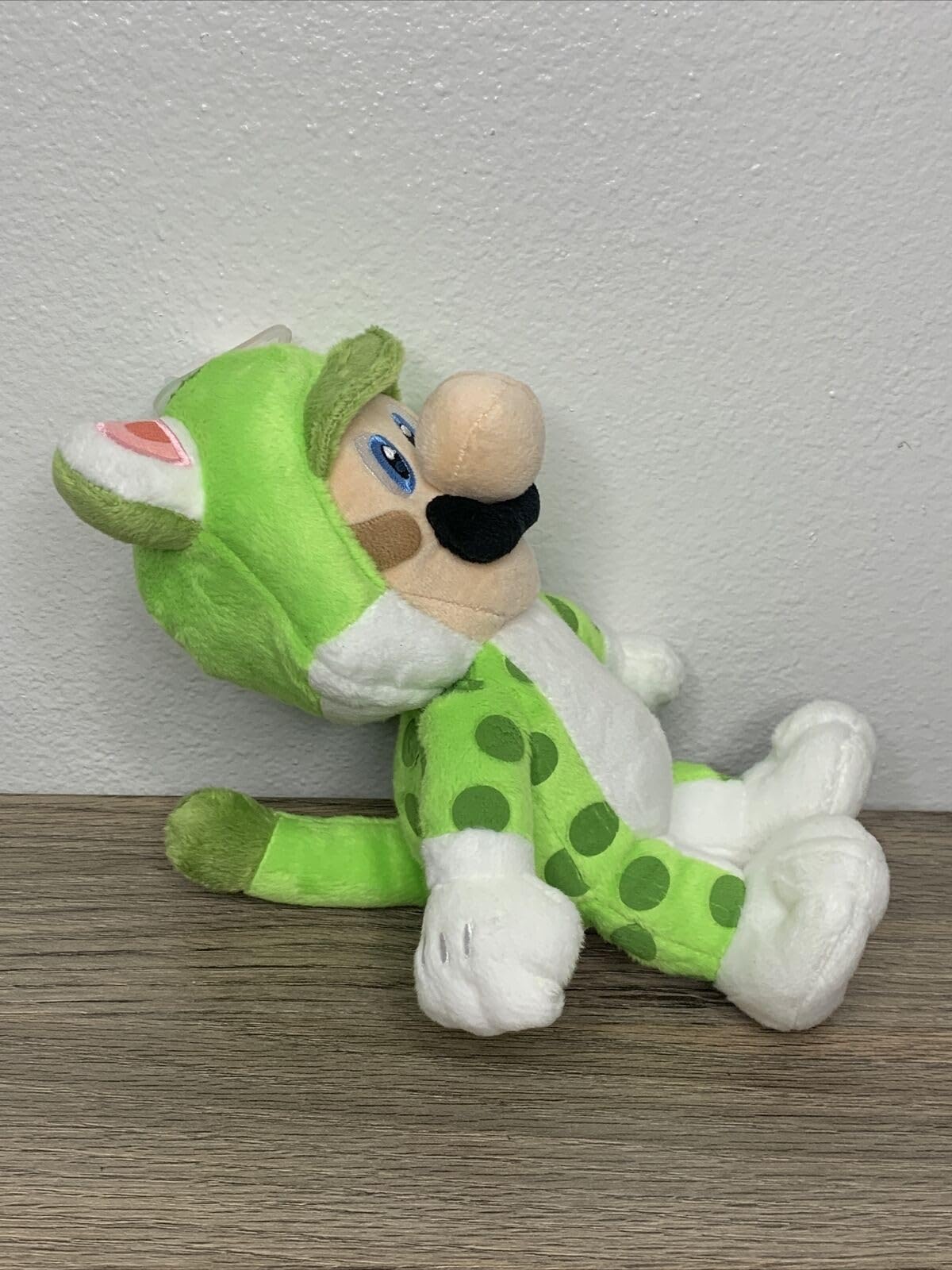 Little Buddy Luigi Cat Plush close-up face with stitched details.