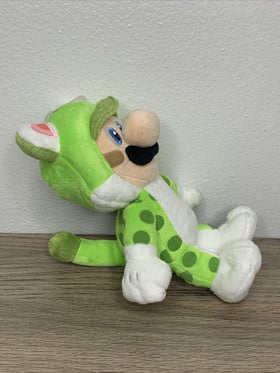 Little Buddy Luigi Cat Plush close-up face with stitched details.