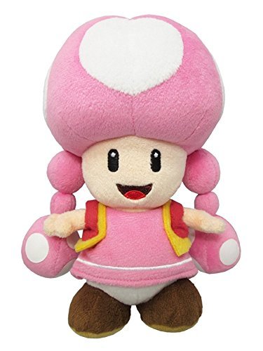 Little Buddy Super Mario All Star Toadette plush, cute collectible for fans.