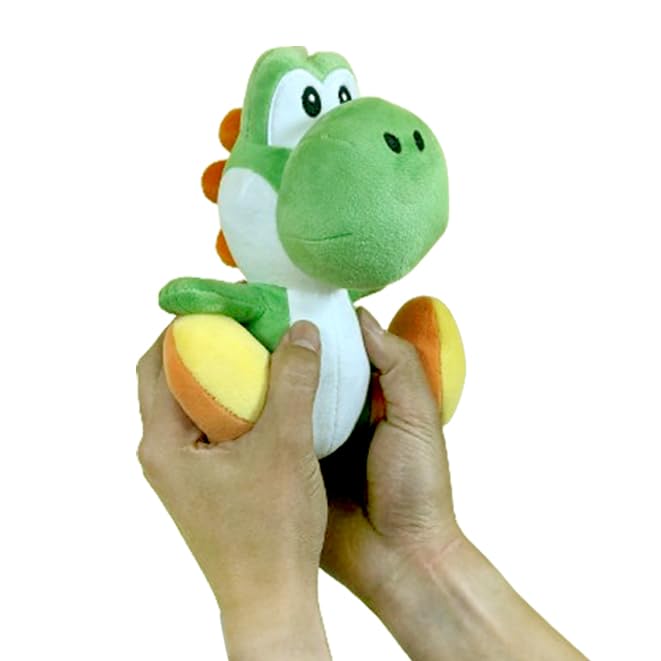 Little Buddy Yoshi plush packaging image, gift-ready presentation for Mario fans.