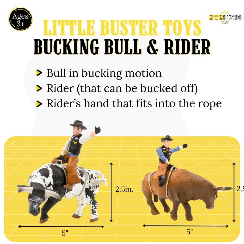 Little Buster Bucking Bulls display-scene enhances western décor with authentic texture.