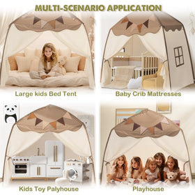 Little Dove dome tent with double windows for airflow during play