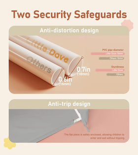 Little Dove easy-assembly tent comes with secure frame and safe setup.
