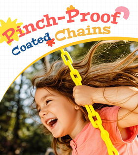 Little Dove swing seat installs quickly without tools, perfect for backyard setups and park days.