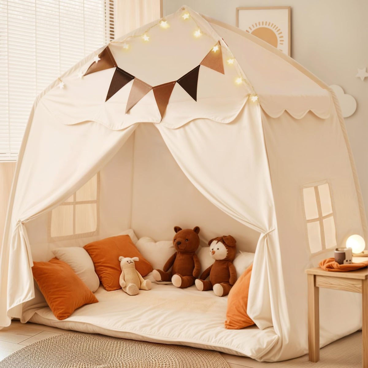 Little Dove extralarge play tent dome offers a spacious indoor play space for kids