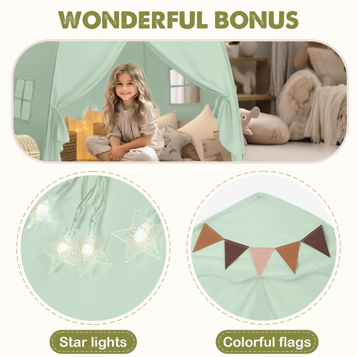 Little Dove extralarge play tent offers quick, two-step setup for on-the-go fun