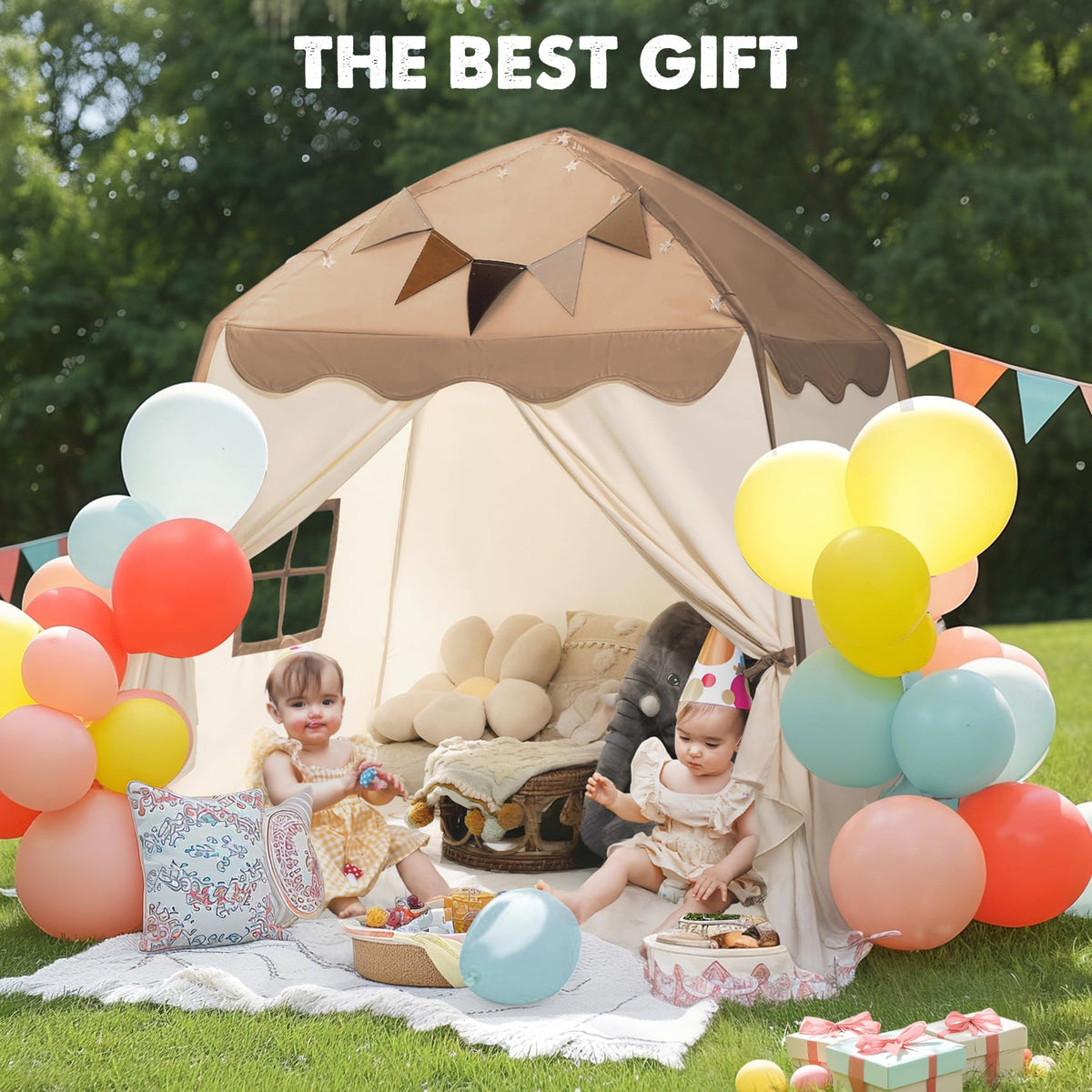 Little Dove tent enabling indoor outdoor family gatherings