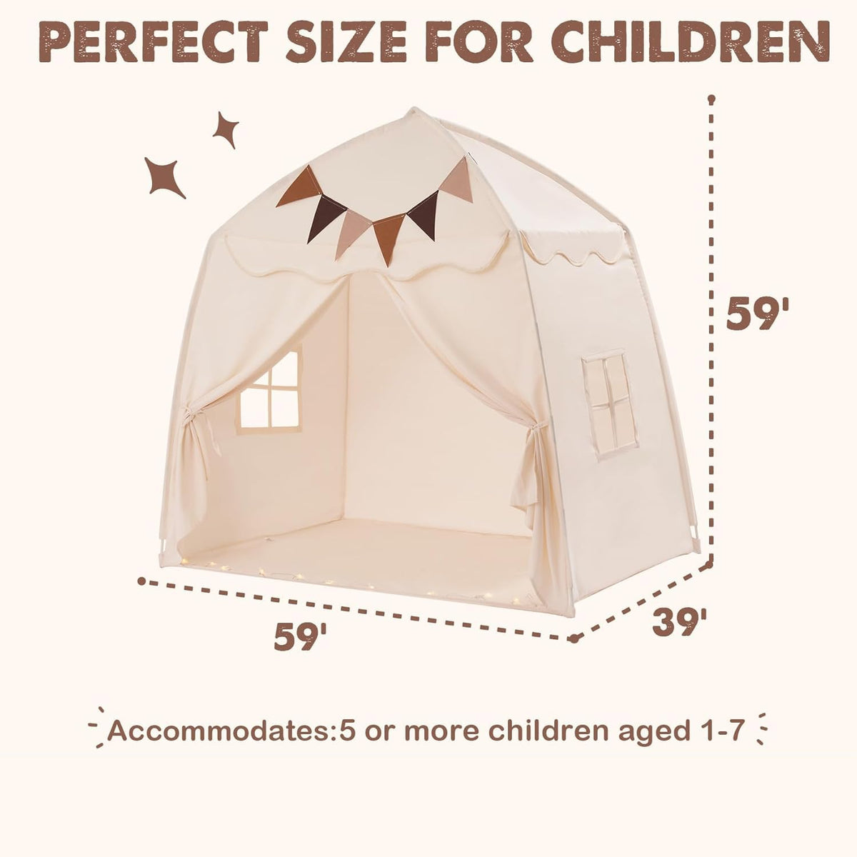 Little Dove sturdy fiberglass frame endures active play and frequent setup