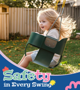 Little Dove galvanized steel chains offer durable, stable swing lasting years.