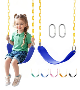 Little Dove heavy-duty swing seat with 66-inch chains for backyard fun and sturdy performance.