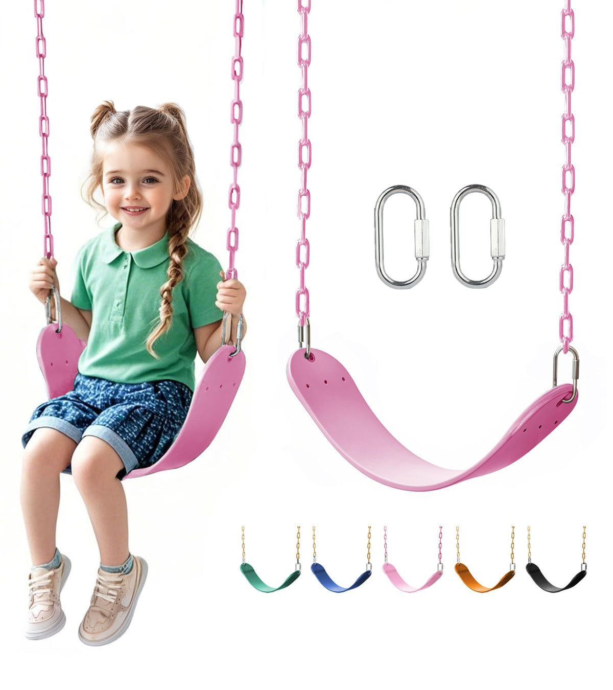 Little Dove heavy-duty swing seat ready for backyard play with secure hardware