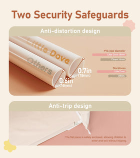 Little Dove tent fabric is machine washable for easy cleanup