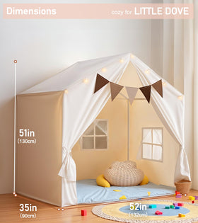 Little Dove Kids Tent used as a reading nook for quiet time