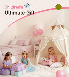Little Dove play tent includes a storage bag for easy packing and transport.