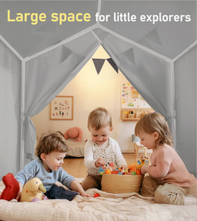 Little Dove reading nook tent provides calm corners for books and imagination.