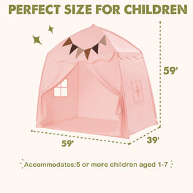 Little Dove pink durable fiberglass poles, sturdy frame for adventures