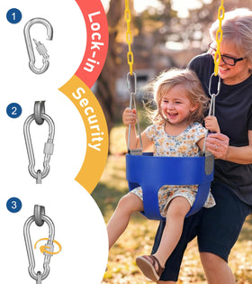 Triangle dip pinch protection keeps little fingers safe.