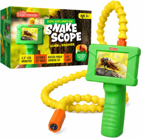 Little Experimenter Snake Scope camera with LED light for real-time nighttime exploration.