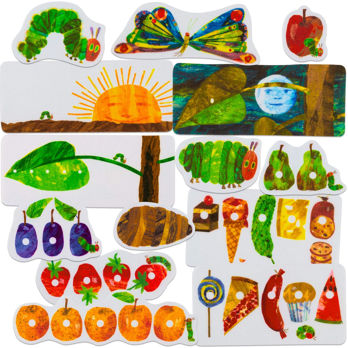 Little Folk Visuals Caterpillar cut felt piece for toddlers promotes color recognition and fine motor play