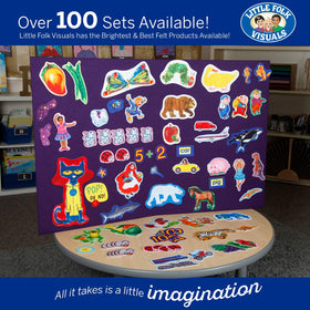 Little Folk Visuals felt figures support at-home learning and classroom activities