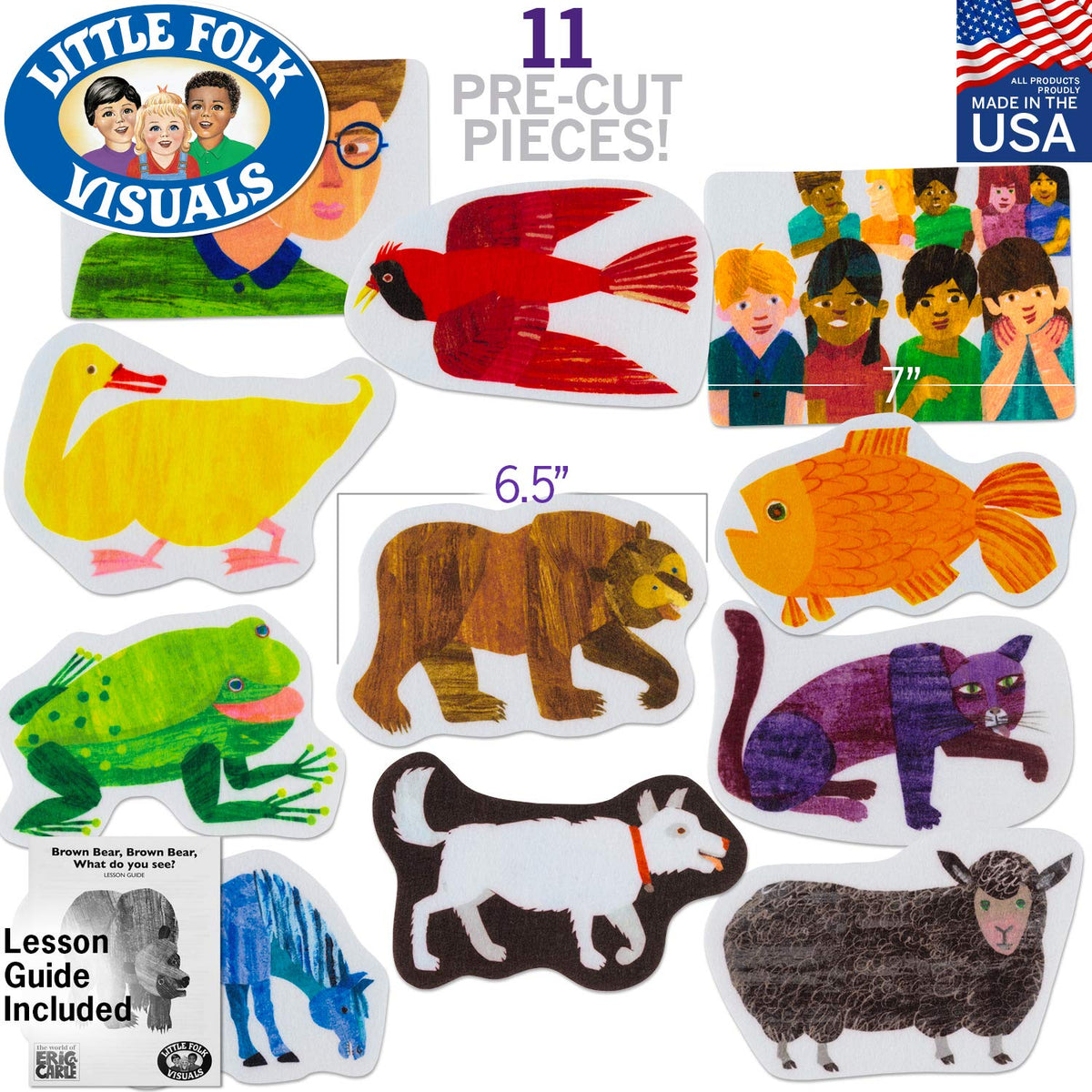Little Folk Visuals precuts felt pieces support imaginative play and visual storytelling in early education.