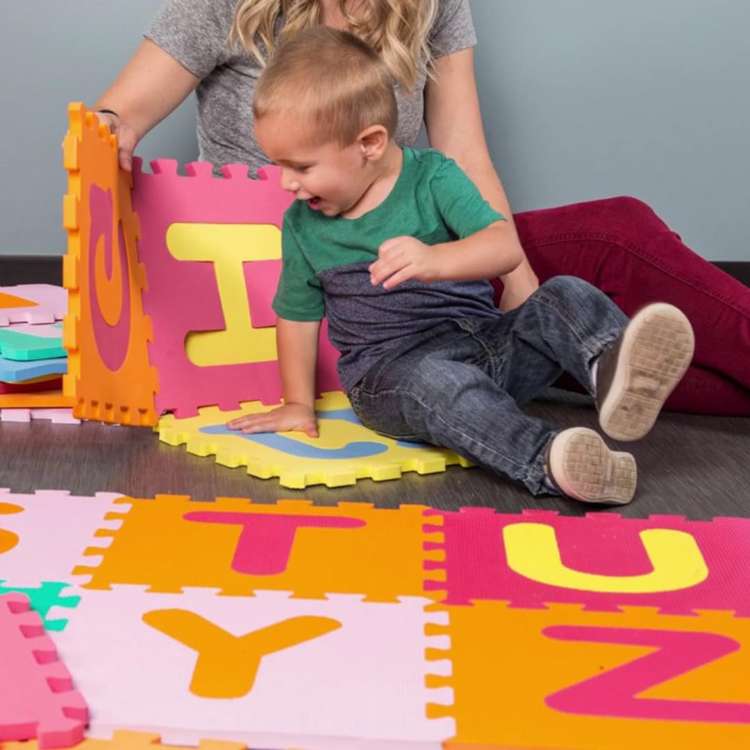 Little Fun Times alphabet play mat edges create clean borders