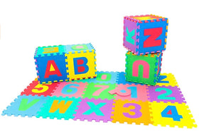 Little Fun Times cushioned floor mat protects babies during crawling