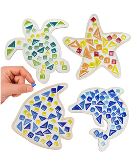 Little Jupiter mosaic kit Fish: kids craft a bright sea scene for wall display.
